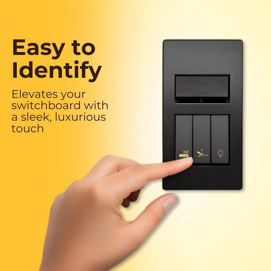 LuxSwitch Gold Stickers