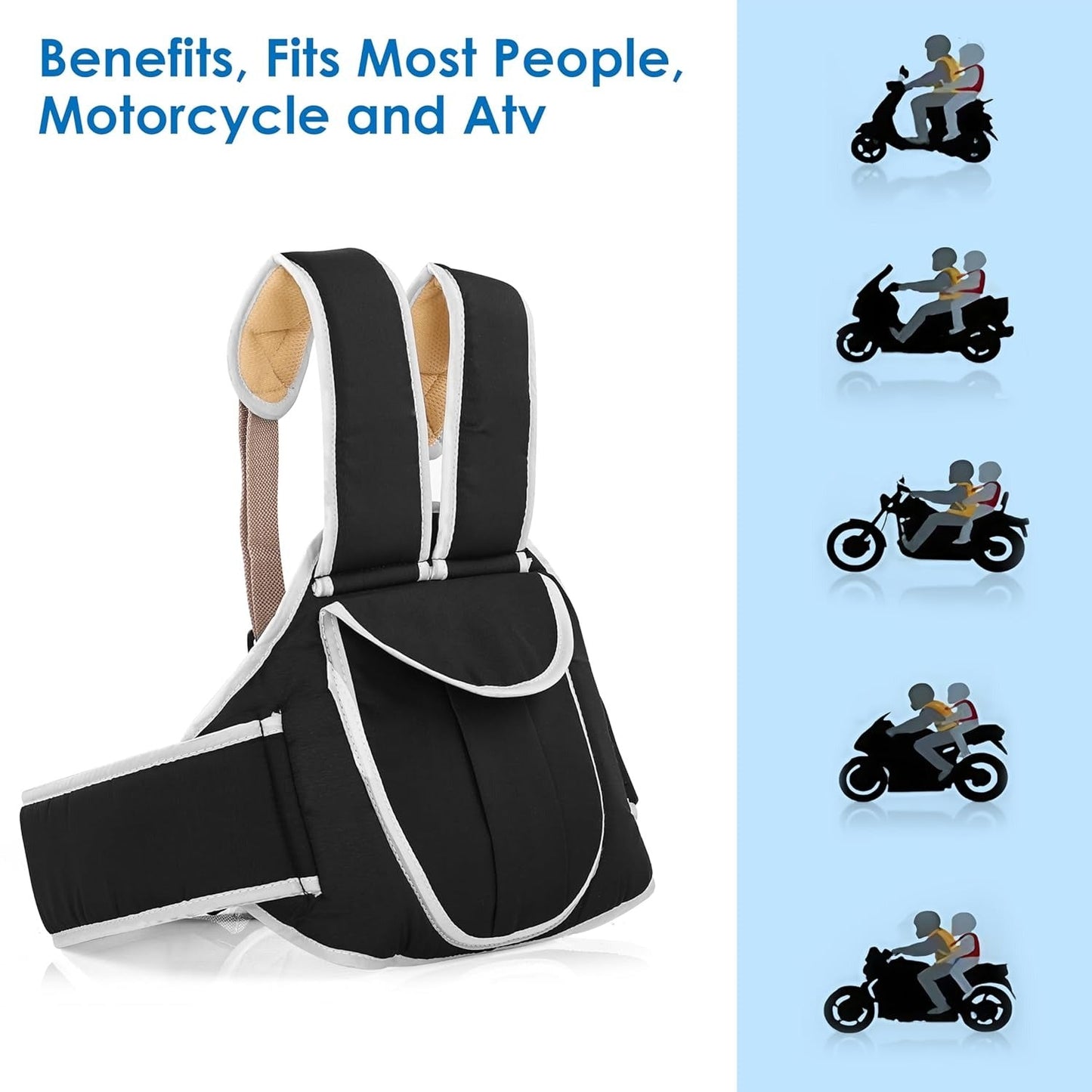 Nexbox Adjustable Two Wheeler Safety Belt