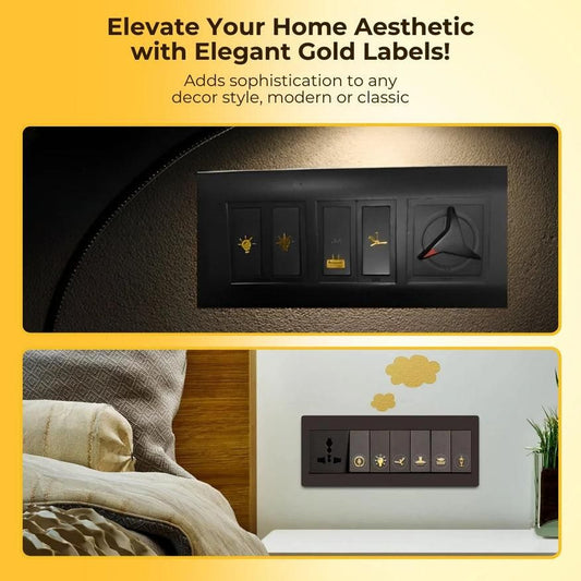 LuxSwitch Gold Stickers