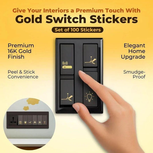 LuxSwitch Gold Stickers