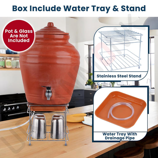 NexBox 3-in-1 Stainless Steel Matka Stand