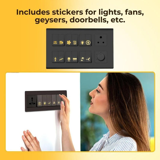 LuxSwitch Gold Stickers